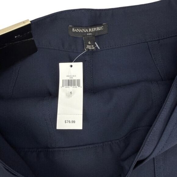 Banana Republic Utility Tie Waist Pencil Skirt In Navy - Picture 3 of 5